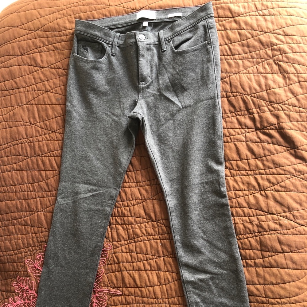Grey Abercrombie & Fitch Skinny Fit Pants